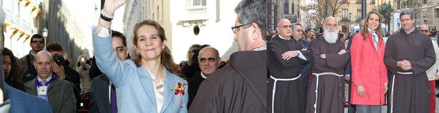 La Infanta Elena cumple con la tradición y visita al Cristo de Medinaceli