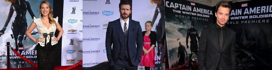 Scarlett Johansson y Chris Evans estrenan 'Capitán América: El Soldado de Invierno' en Los Angeles