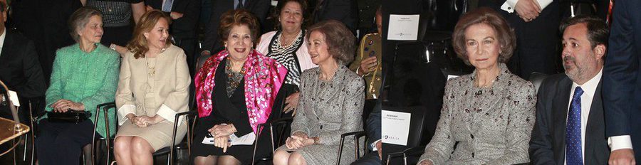 La Reina Sofía y su hermana la Princesa Irene asisten a la inauguración de una exposición sobre el mundo árabe
