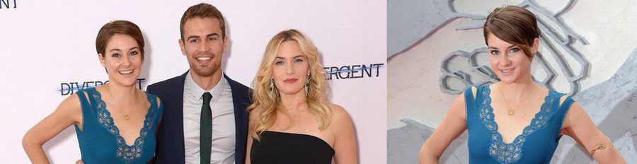 Shailene Woodley, Theo James y Kate Winslet asisten al estreno de 'Divergente' en Londres