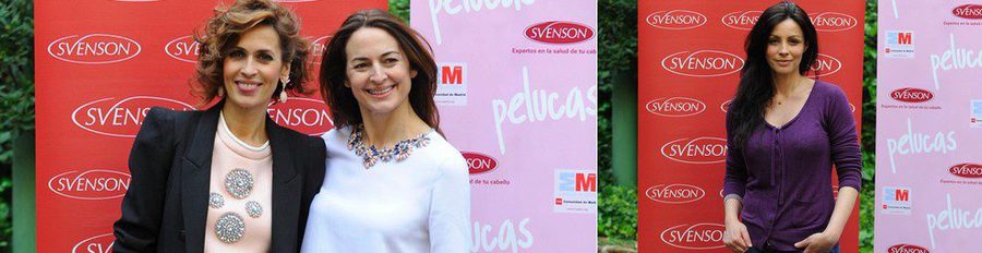 Lola Marceli y Cuca Escribano estrenan el corto sobre el cáncer 'Pelucas' arropadas por Ledicia Sola y Ana Álvarez