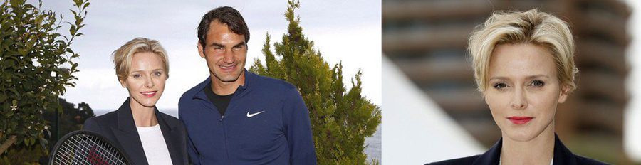 Charlene de Mónaco apoya a Roger Federer en los cuartos de final del torneo ATP de Montecarlo