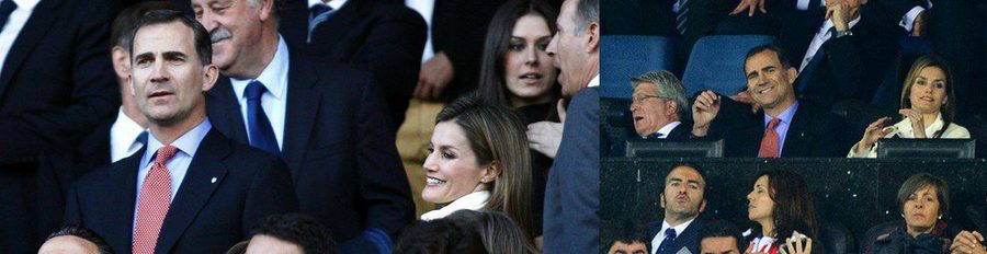 Los Príncipes Felipe y Letizia, testigos del empate del Atlético de Madrid y el Chelsea