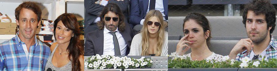 Álvaro Muñoz Escassi, Sonia Ferrer y Javier Hidalgo disfrutan de una tarde de tenis en el Open Madrid 2014
