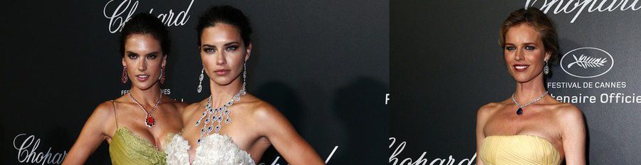 Adriana Lima estrena soltería en Cannes 2014 con Alessandra Ambrosio, Suki Waterhouse y Eva Herzigová