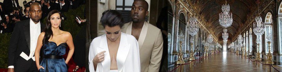 Kim Kardashian y Kanye West dan una espectacular y extravagante fiesta en Versalles antes de su boda