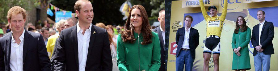 Kate Middleton inaugura el Tour de Francia junto a su marido, el Príncipe Guillermo
