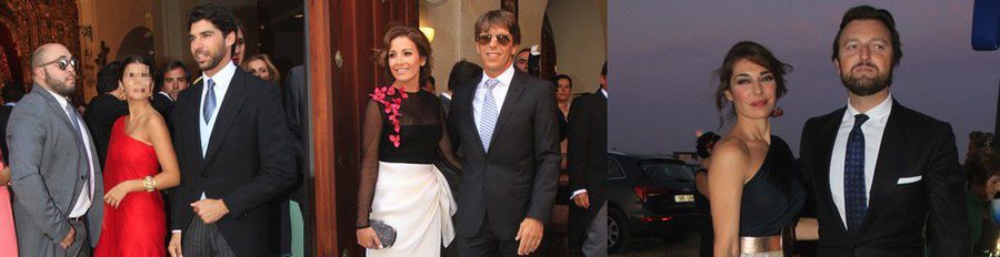 Kiko Rivera, El Cordobés, Cayetano Rivera y María Jiménez acuden a la boda de Fran Rivera y Lourdes Montes en Sevilla