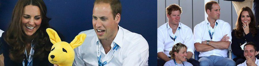 Los Duques de Cambridge y el Príncipe Harry animan a los deportistas en los Juegos de la Commonwealth 2014