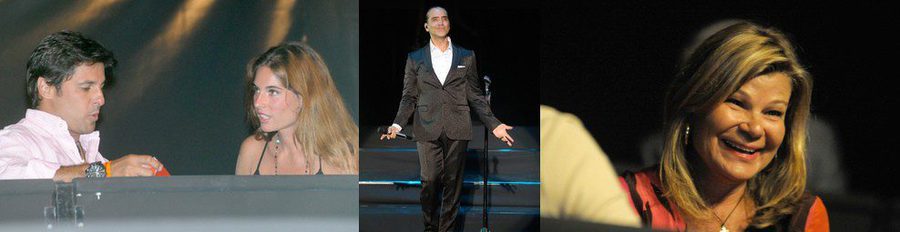 Fran Rivera, Lourdes Montes y Cari Lapique asisten al concierto de Alejandro Fernández en Marbella