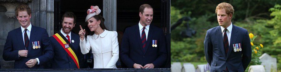 El Príncipe Harry se une a los Duques de Cambridge en la conmemoración del inicio de la I Guerra Mundial