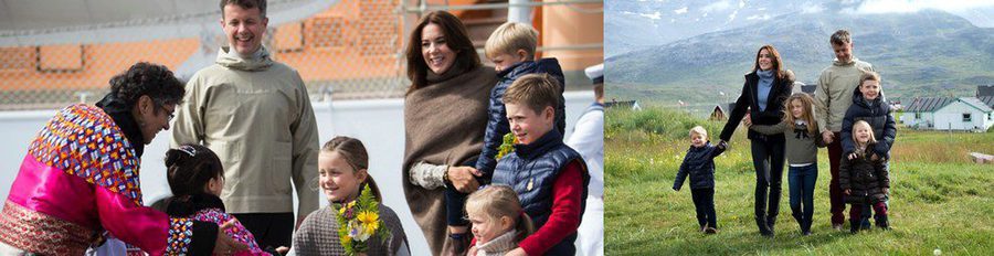 Los hijos de Federico y Mary de Dinamarca ejercen de Príncipes junto a sus padres en Groenlandia