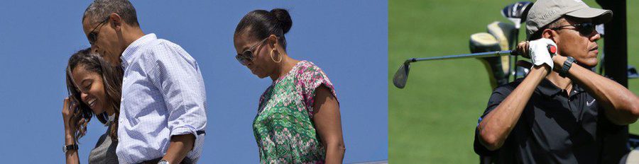 La familia Obama estrena sus vacaciones de verano en la isla de Martha's Vineyard
