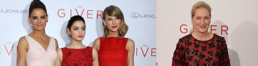 Taylor Swift, Odeya Rush y Katie Holmes deslumbran en el estreno de 'The Giver'