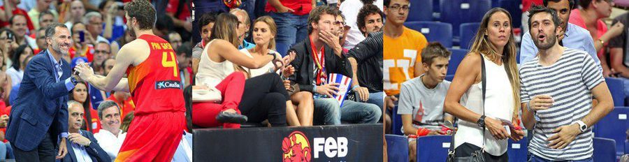 El Rey Felipe VI, Amaia Salamanca y Eloy Azorín apoyan a la selección española de baloncesto antes del Mundial