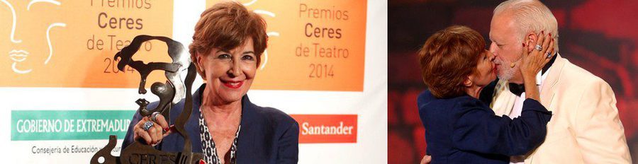 Concha Velasco, radiante y homenajeada en la ceremonia de los Premios Ceres 2014