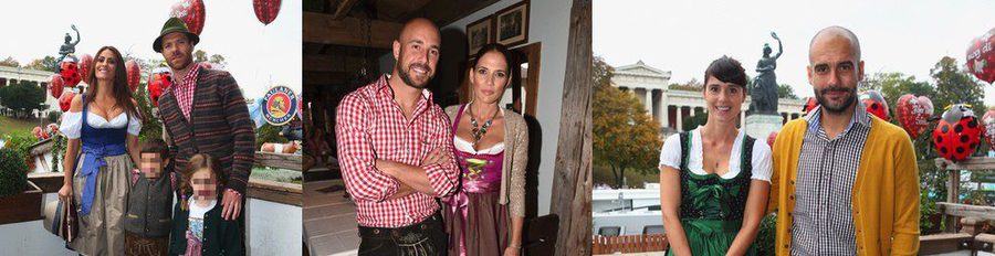 Xabi Alonso y Nagore Aranburu y Pepe Reina y Yolanda Ruiz celebran su primera Oktoberfest en familia