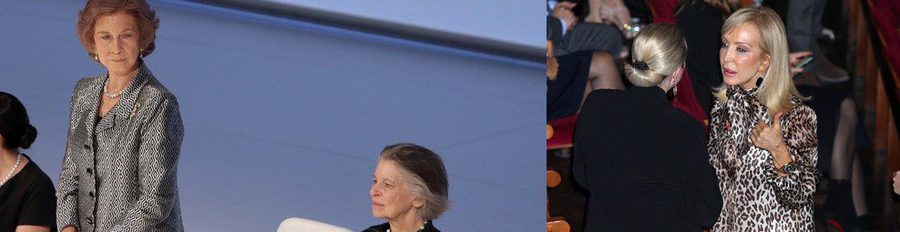 La Reina Sofía entrega un premio de pintura y preside un concierto frente a Irene de Grecia y Carmen Lomana