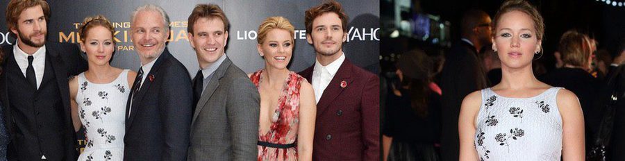 Jennifer Lawrence y Liam Hemsworth estrenan 'Los Juegos del Hambre Sinsajo Parte 1' a nivel mundial en Londres