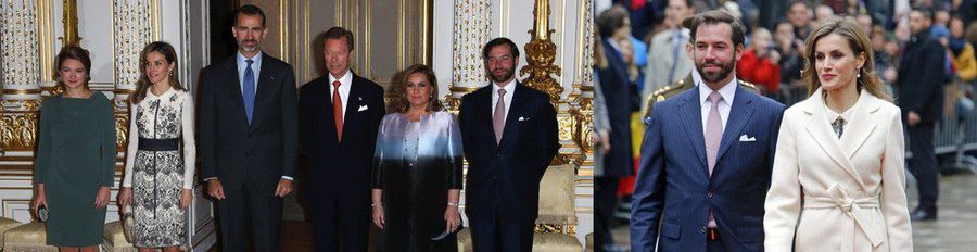 Los Reyes Felipe y Letizia inician su visita a Luxemburgo con un encuentro con la Familia Ducal