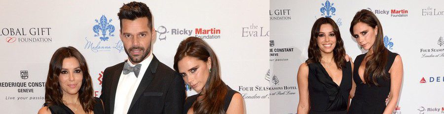 Victoria Beckham, Ricky Martin y Nicole Scherzinger arropan a Eva Longoria en la Global Gift Gala de Londres