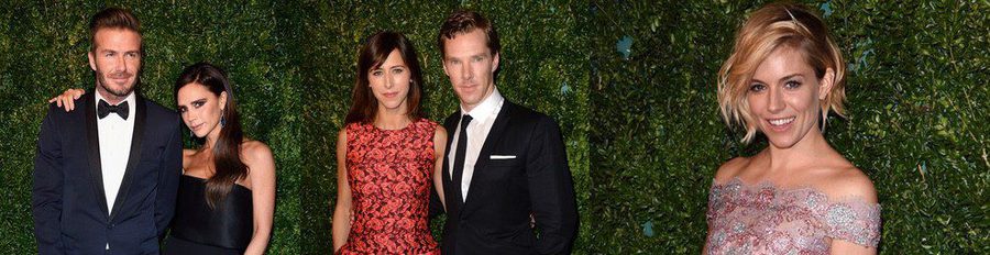 Benedict Cumberbatch, Sienna Miller y David Beckham disfrutan del teatro en los Evening Standard Theatre Awards 2014