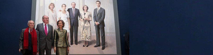 Los Reyes Juan Carlos y Sofía vuelven a unir sus agendas para inaugurar el cuadro 'La Familia de Juan Carlos I'