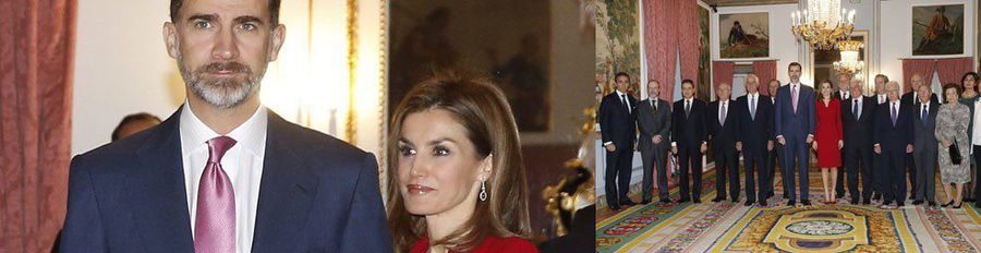 Los Reyes Felipe y Letizia se reúnen con los Grandes de España antes de empezar las vacaciones de Navidad