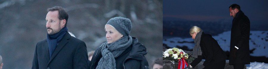 Los Príncipes Haakon y Mette Marit rinden homenaje a las víctimas noruegas del tsunami de Tailandia
