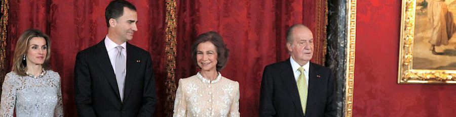 Los Reyes y los Príncipes Felipe y Letizia agasajan al presidente de Perú con una cena de gala