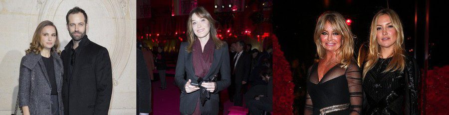 Carla Bruni, Salma Hayek, Natalie Portman y Kate Hudson disfrutan de la Alta Costura de París