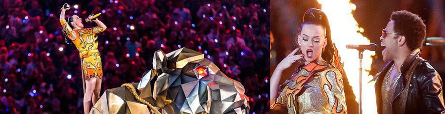 La actuación de Katy Perry en la Super Bowl 2015: de domadora de leones a seducir a Lenny Kravitz