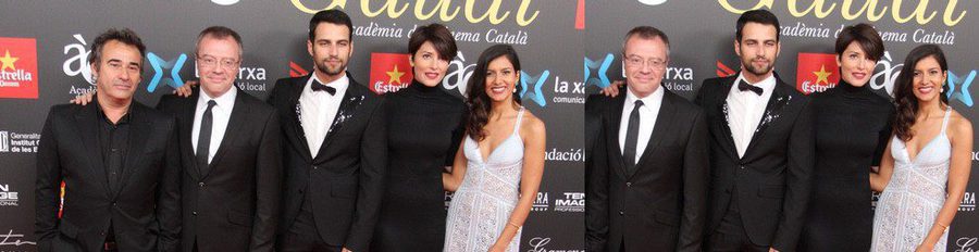 Jesús Castro, Bárbara Lennie y Eduard Fernández celebran la victoria de 'El niño' en los Premios Gaudí 2015