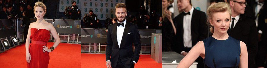 Henry Cavill, Dianna Agron, David Beckham y Natalie Dormer pasean por la alfombra roja de los BAFTA 2015