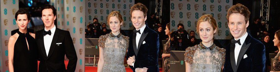 Amor en los BAFTA 2015: Keira Knightley y James Righton y Benedict Cumberbatch y Sophie Hunter y Eddie Redmayne y Hannah Bagshawe