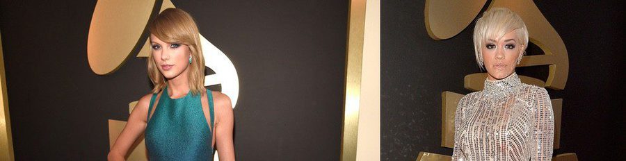 Taylor Swift, Rita Ora y Miley Cyrus protagonizan la alfombra roja de los Premios Grammy 2015