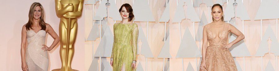 Anna Kendrick, Jamie Chung, Jennifer Aniston, Jennifer Lopez y Emma Stone brillan en la alfombra roja de los Oscar 2015