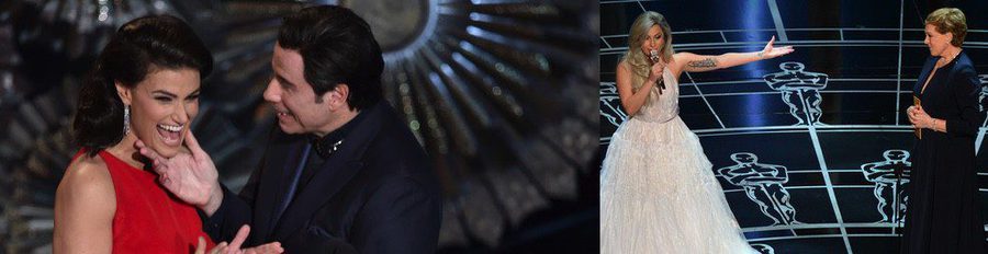 La broma de Idina Menzel a John Travolta o el desnudo de Neil Patrick Harris, entre los mejores momentos de los Oscar 2015