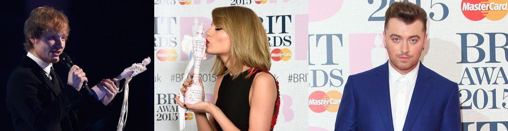 Ed Sheeran, Sam Smith, Paloma Faith, Pharrell Williams y Taylor Swift triunfan en los Brit Awards 2015