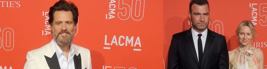 Jim Carrey y su barba celebran el 50 aniversario del LACMA con Naomi Watts y Julie Bowen