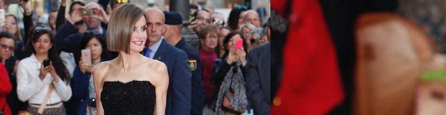 La Reina Letizia estrena look con un corte pelo bob rodeada de celebrities en los Premios Woman
