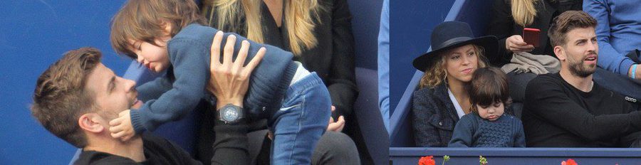 La divertida tarde de tenis de Milan Piqué con Gerard Piqué y Shakira