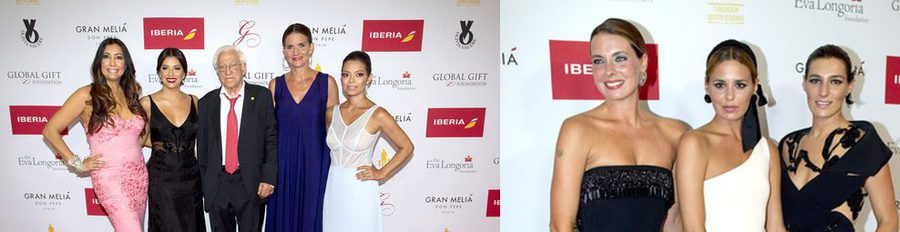 Chenoa, Bertín Osborne y Samantha Vallejo-Nágera acompañan a Eva Longoria en la Global Gift Gala 2015 de Marbella