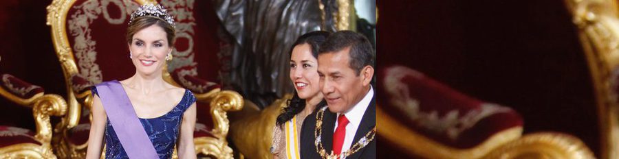 La Reina Letizia brilla en la cena de gala que ofreció junto al Rey Felipe al presidente de Perú y su esposa