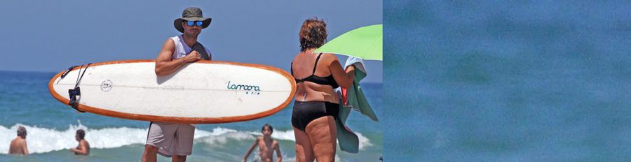 Hugo Silva disfruta de sus vacaciones más solitarias practicando surf al sol de Cádiz