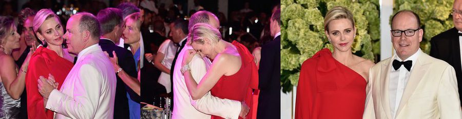 Alberto y Charlene de Mónaco derrochan pasión en el vals del Baile de la Rosa 2015