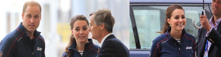 Kate Middleton y el Príncipe Guillermo, lluviosa jornada de vela en pareja