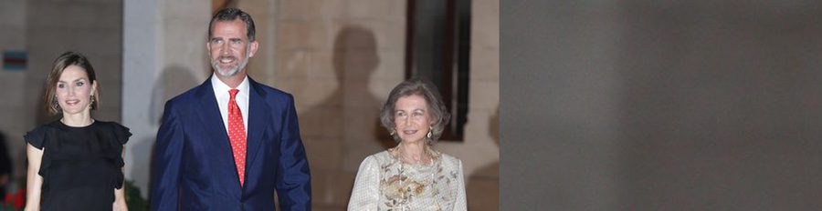 La Reina Sofía acompaña a los Reyes Felipe y Letizia en la recepción a la sociedad balear en Mallorca