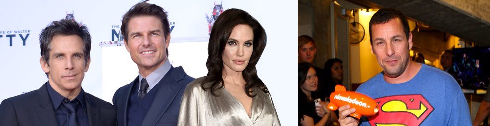 Tom Cruise, Angelina Jolie, Adam Sandler, Ben Stiller,... los actores más odiados de Hollywood