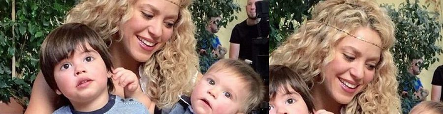 Shakira presume de sus pequeñajos Milan y Sasha Piqué